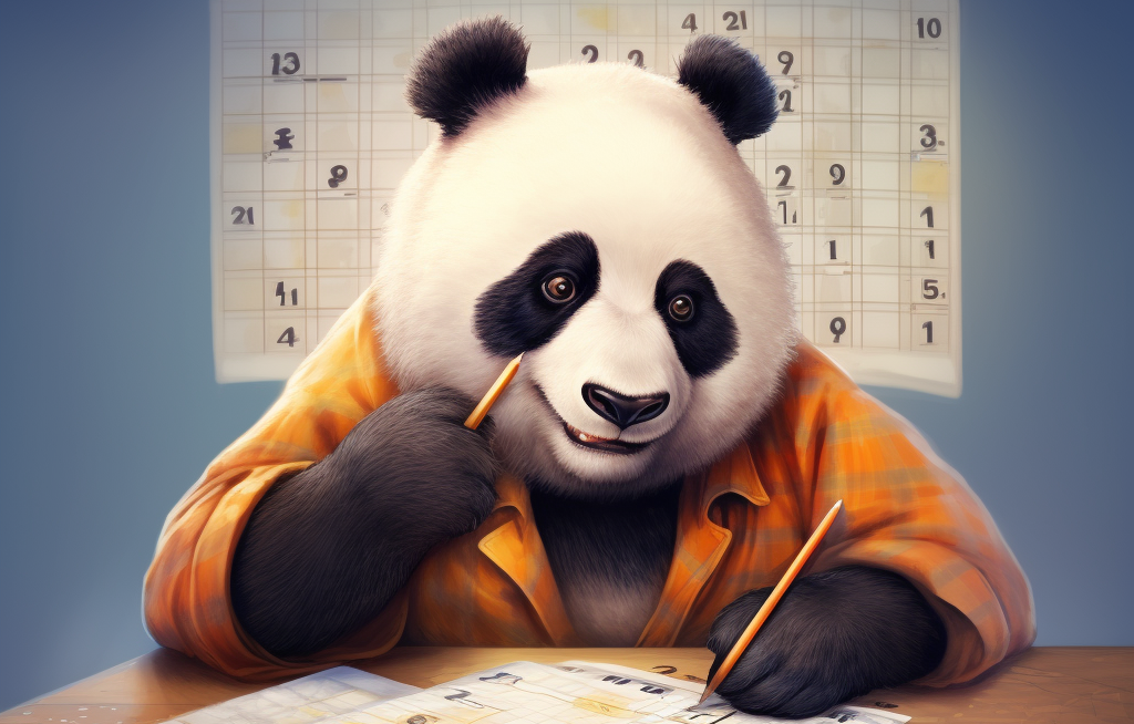 Panda solves Sudoku